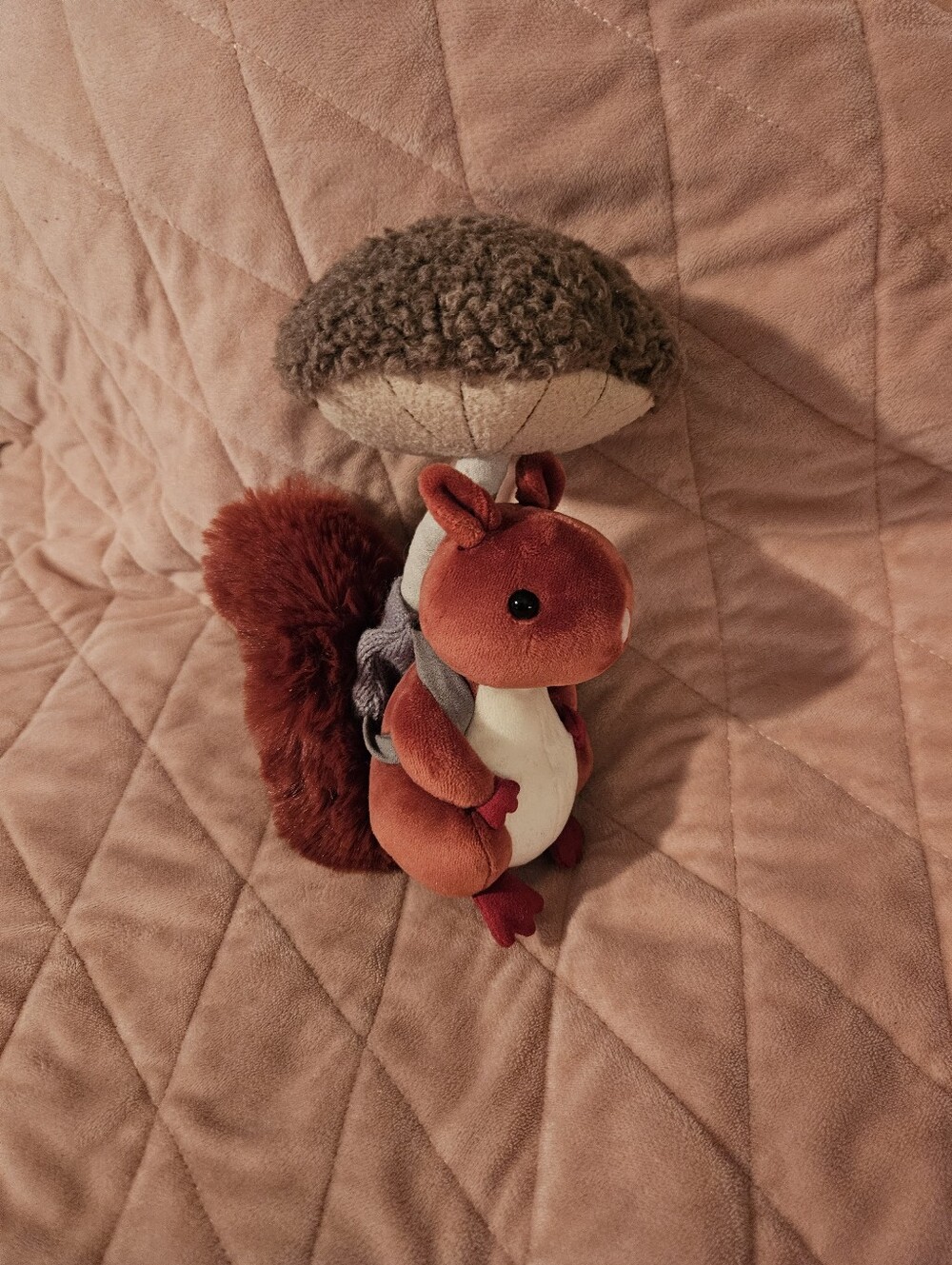 Jellycat Fungi Forager Squirrel Plush Retired WT